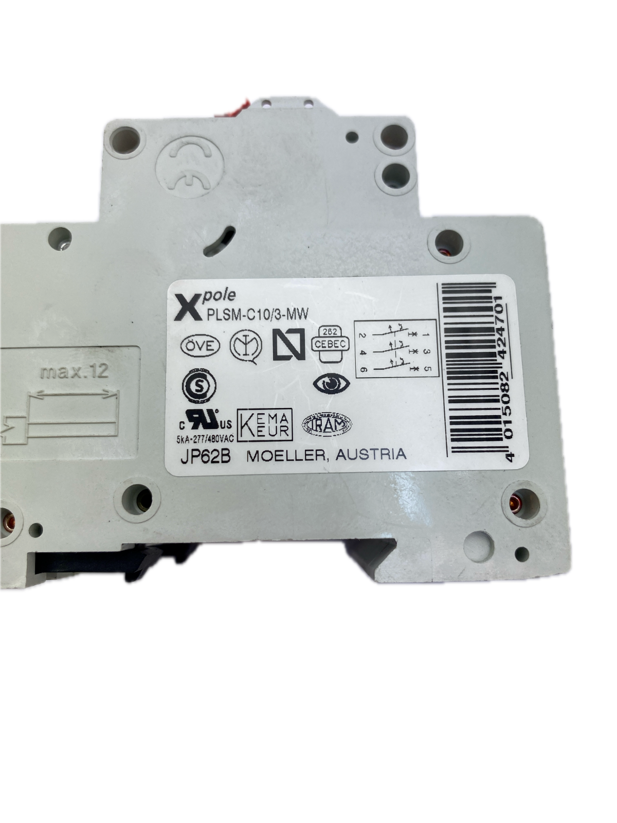 **Posten**. Moeller Xpole PLS6-C10-MW + PLSM-C10/3-MW