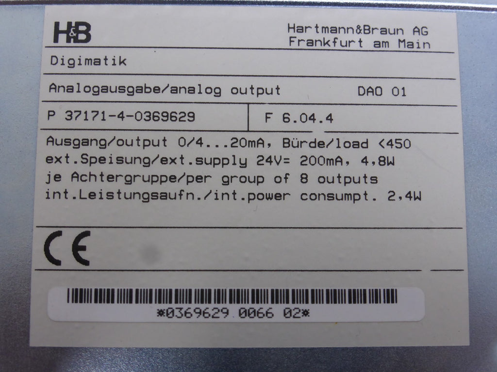 ABB Freelance 2000 DAO 01  P 37171-4-0369629  F 6.04.4