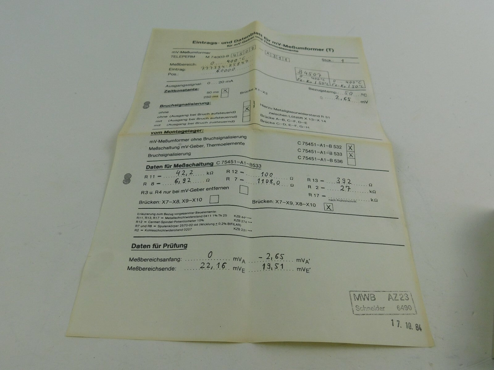Siemens Teleperm M74003-B4507-A311