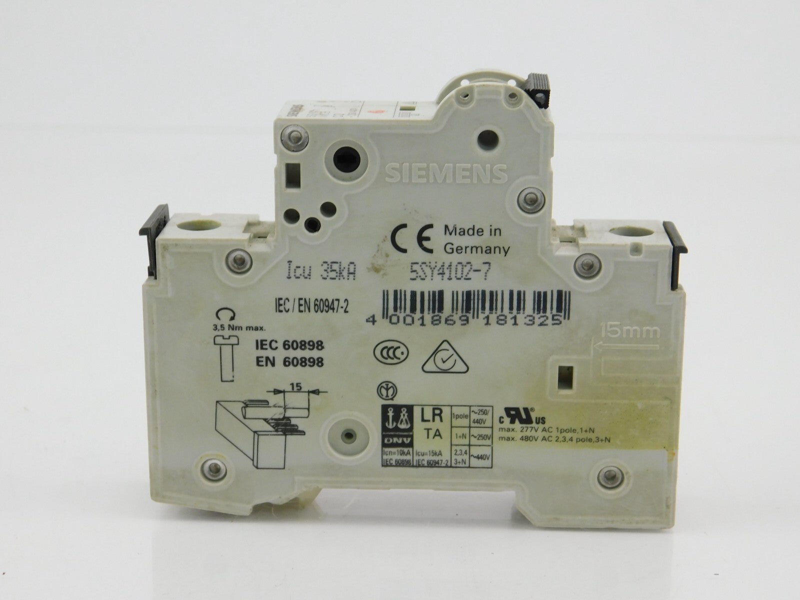 SIEMENS Schutzschalter 5SY41 MCB C2 ~230/400V ** 4 Stück **