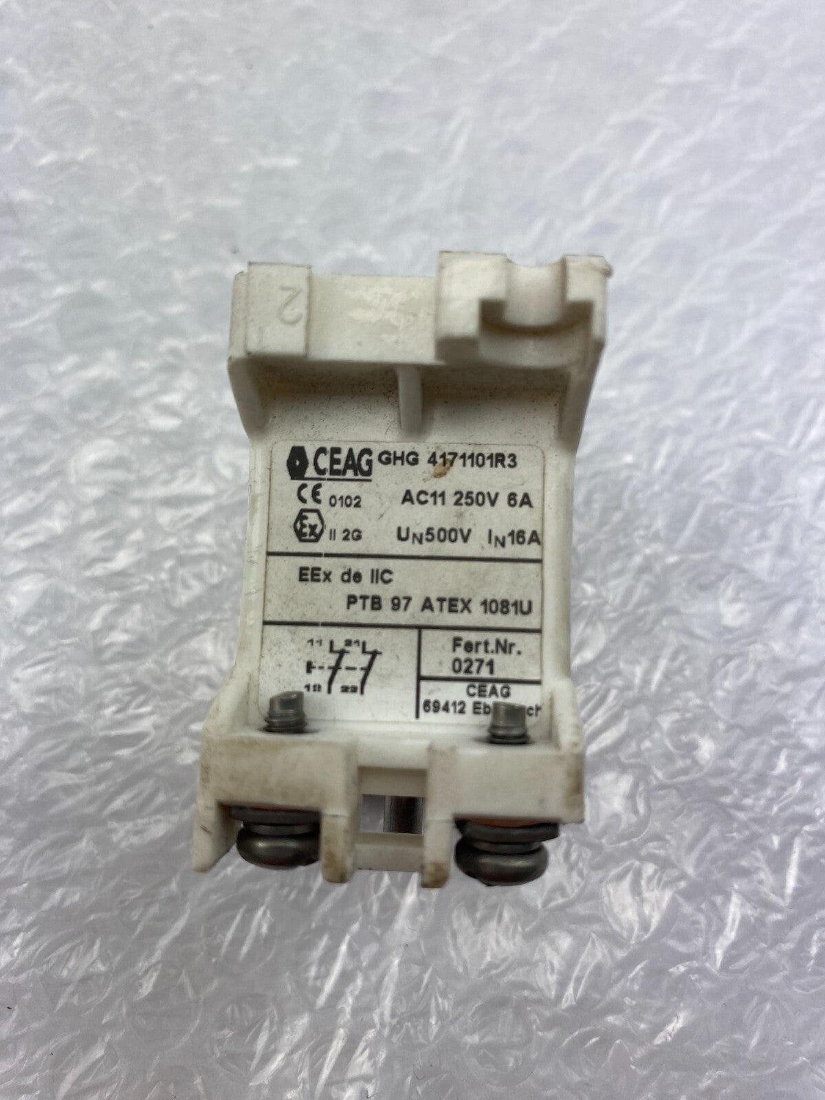 CEAG GHG 4171101R3 AC11 250V 6A