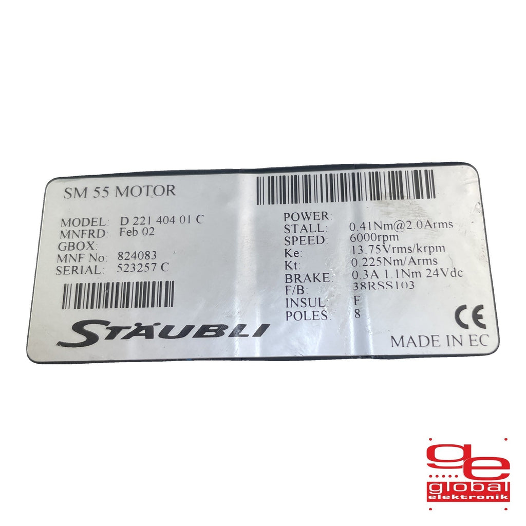 Stäubli SM55 MOTOR D22140401C