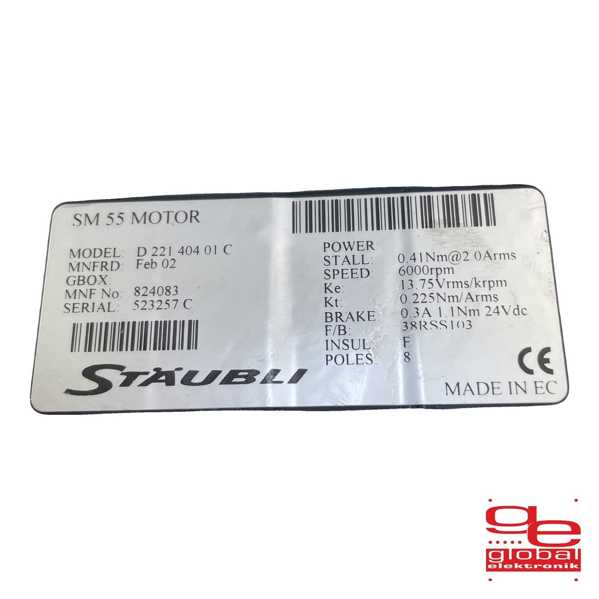 Stäubli SM55 MOTOR D22140401C