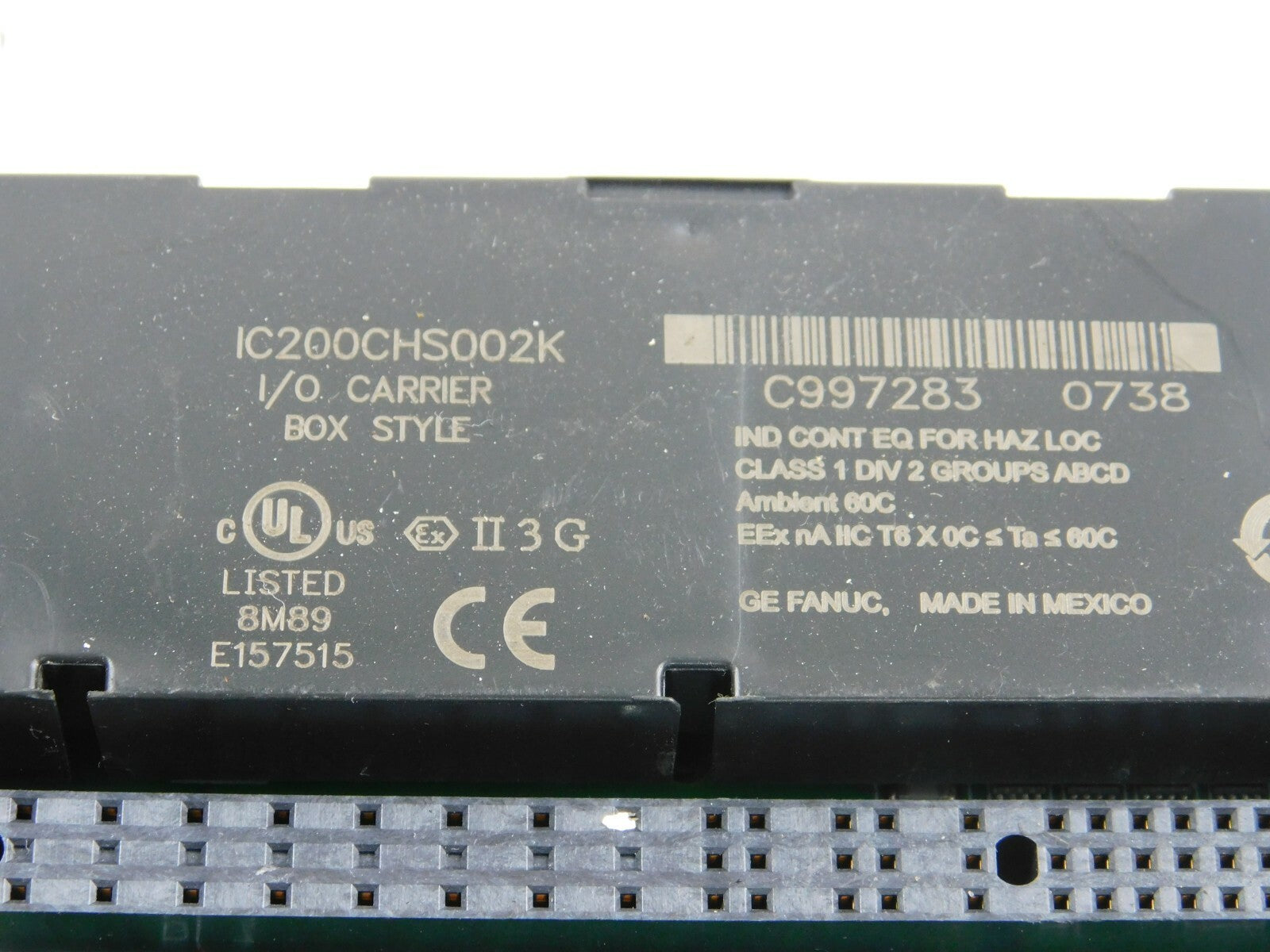 GE Fanuc IC200CHS002K  I/O Carrier Box Style