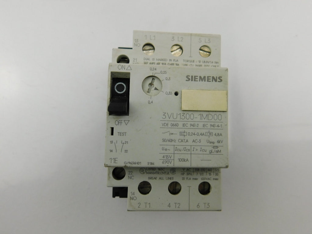 SIEMENS Leistungsschalter 3VU1300-1MD00