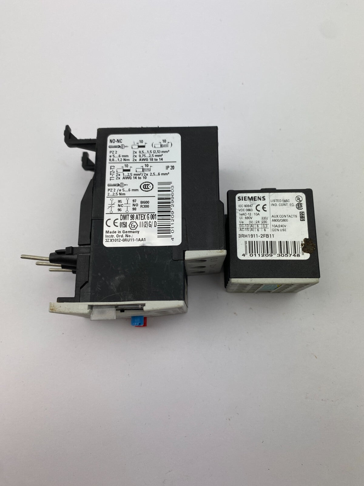POSTEN....SIEMENS SIRIUS 3RU1126-4BB0 + 3RH1911-2FB11