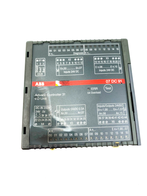 ABB 07DC91 ERR 04Ovwerload Advant Controller 31