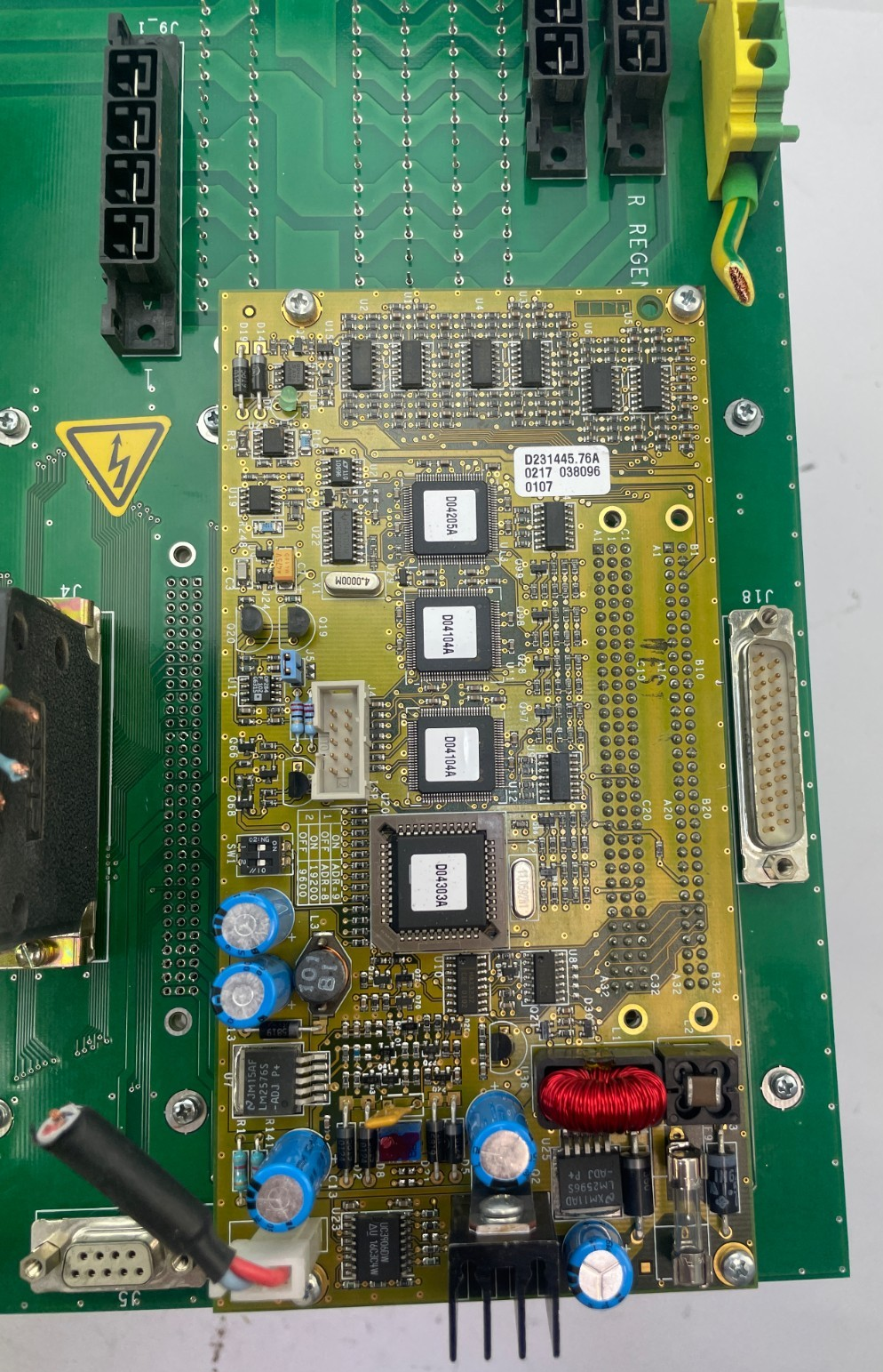 Stäubli Backplane / Baugruppenträger D 121 412-00A (IdentNr 005018)