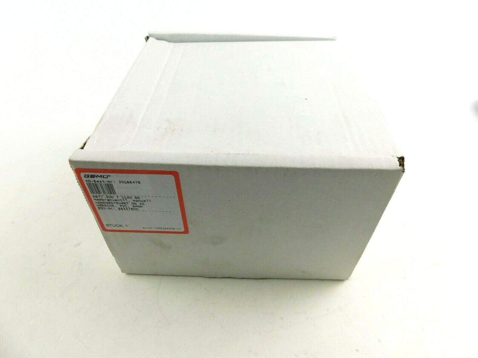 Gemü Membranventil R677 20D 7 1140 ED manuell PVC EPDM