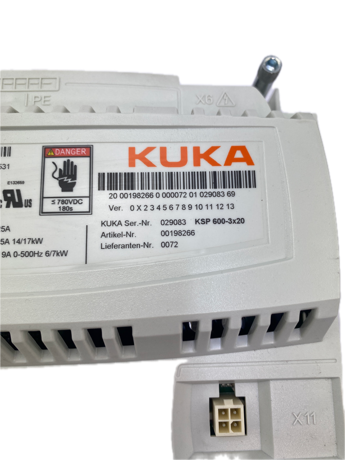 KUKA  KSP 600-3X20 00198266  ECMAS3D2224BE531