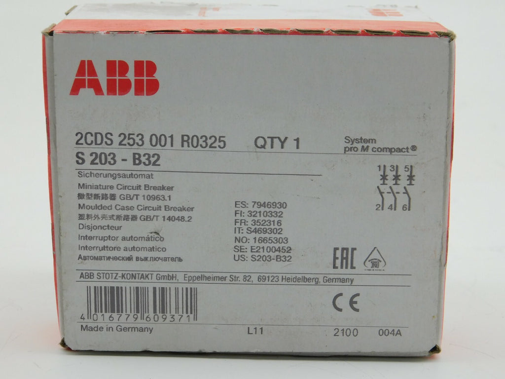 ABB Sicherungsautomat 2CDS 253 001 R0325