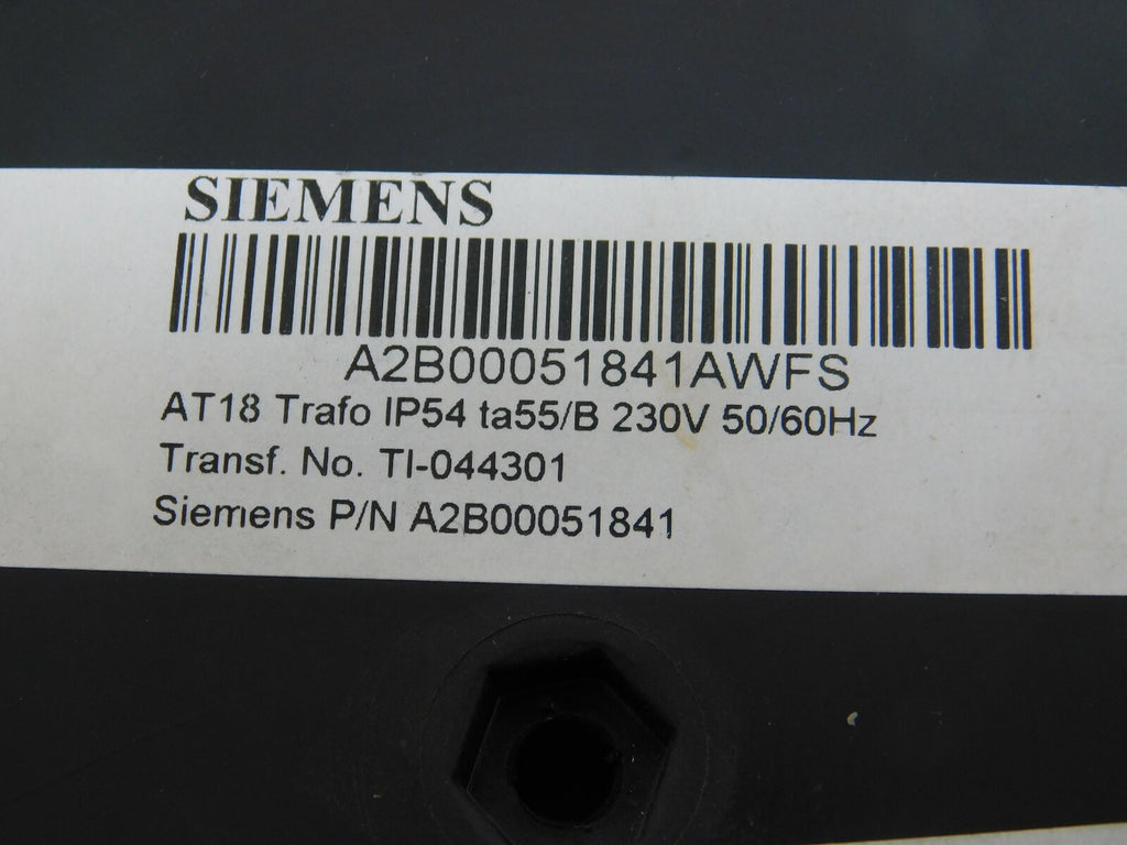 Siemens/Noratel AT18 Trafo IP54 ta55/B Transf.No. TI-044301