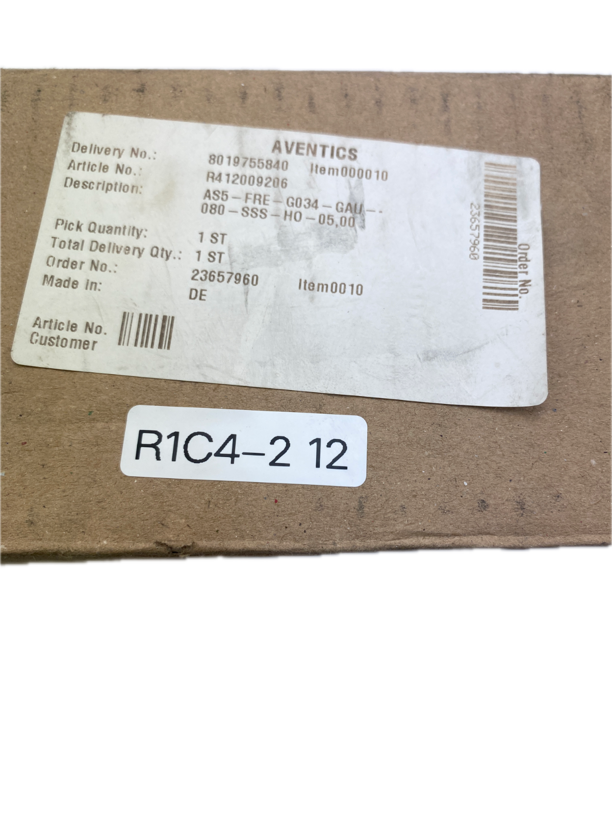 AVENTICS Druckregelventil AS5-FRE-G034-GAU