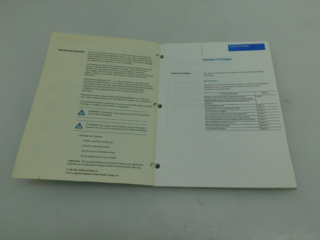 Handbuch ALLEN-BRADLEY PLC 5 Family Programmable Controllers ** 4 Stück **