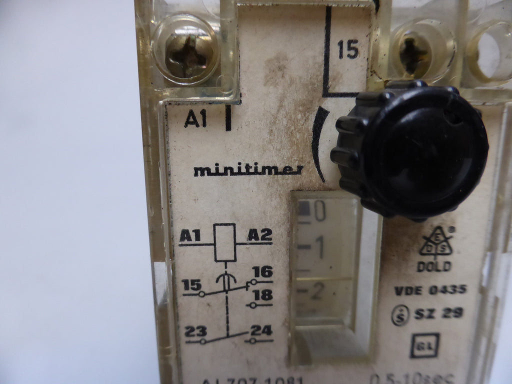 E. Dold & Söhne KG minitimer Zeitrelais 0.5-10s, Al 707.1081, VDE 0435