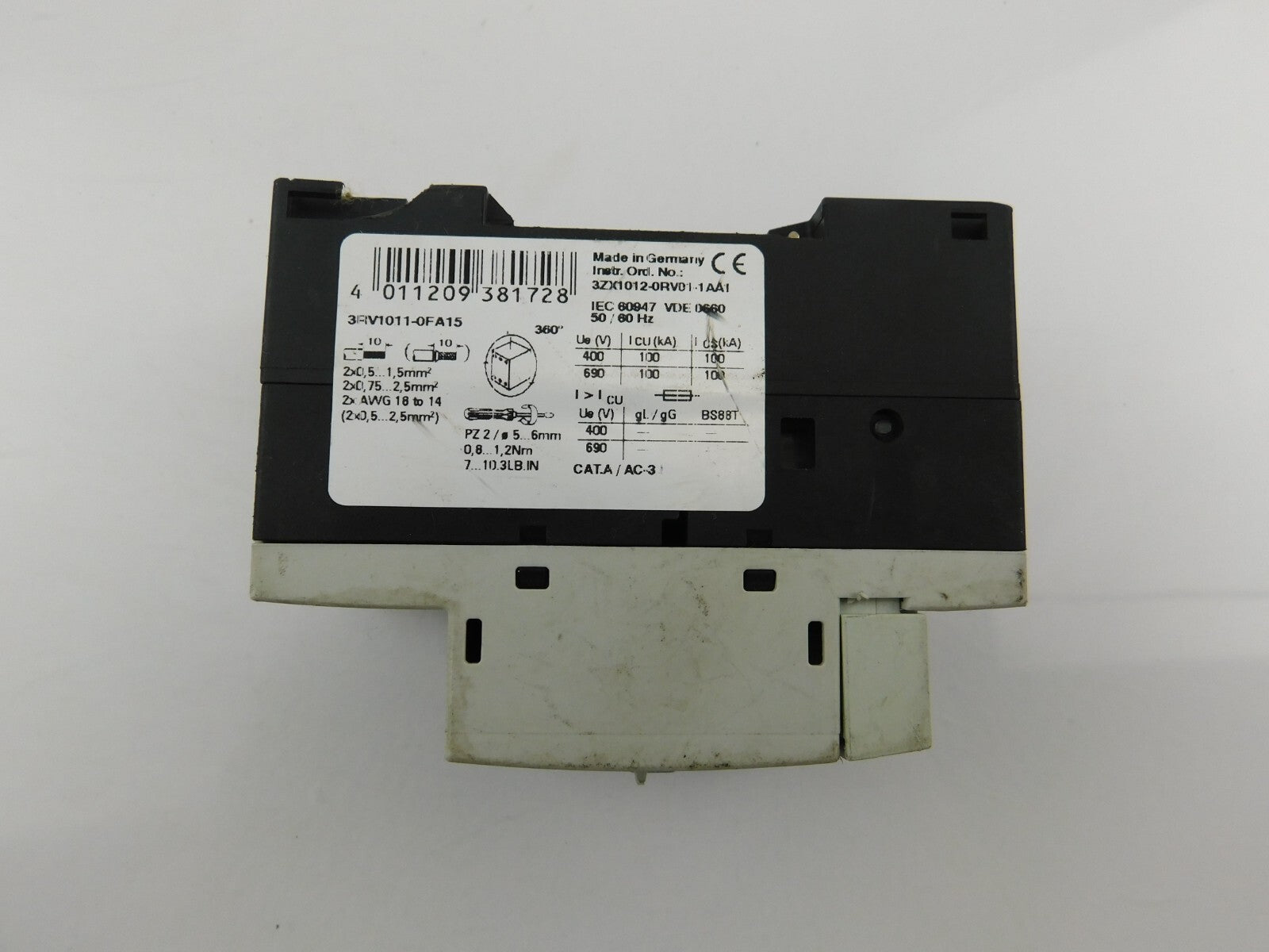 SIEMENS 3RV1011-0FA15