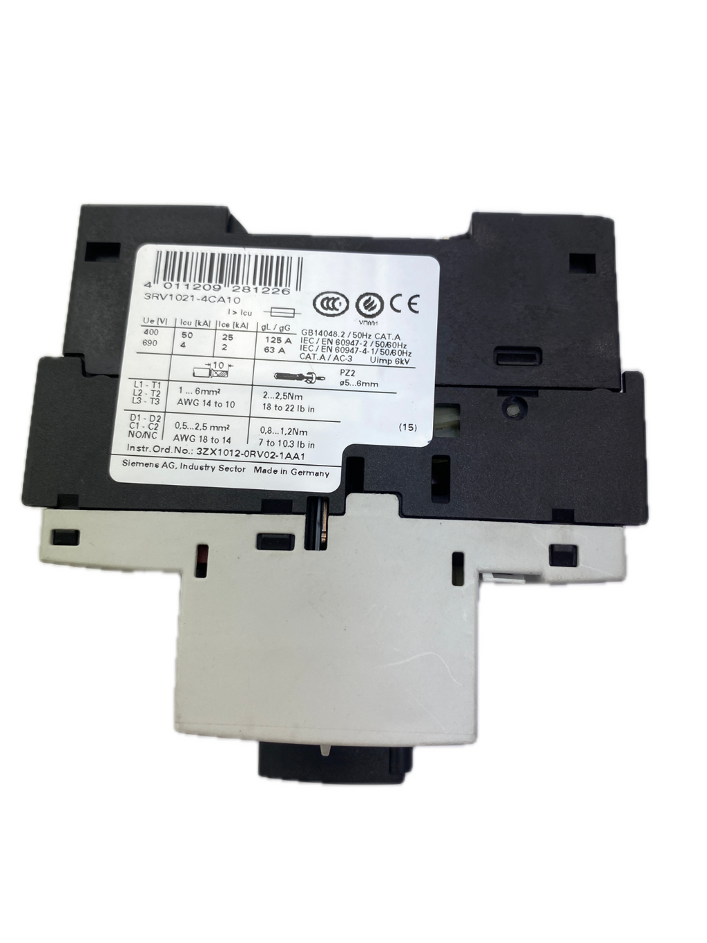 SIEMENS SIRIUS 3RV1021-4CA10
