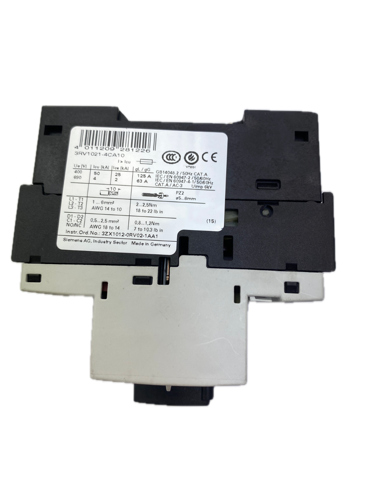SIEMENS SIRIUS 3RV1021-4CA10
