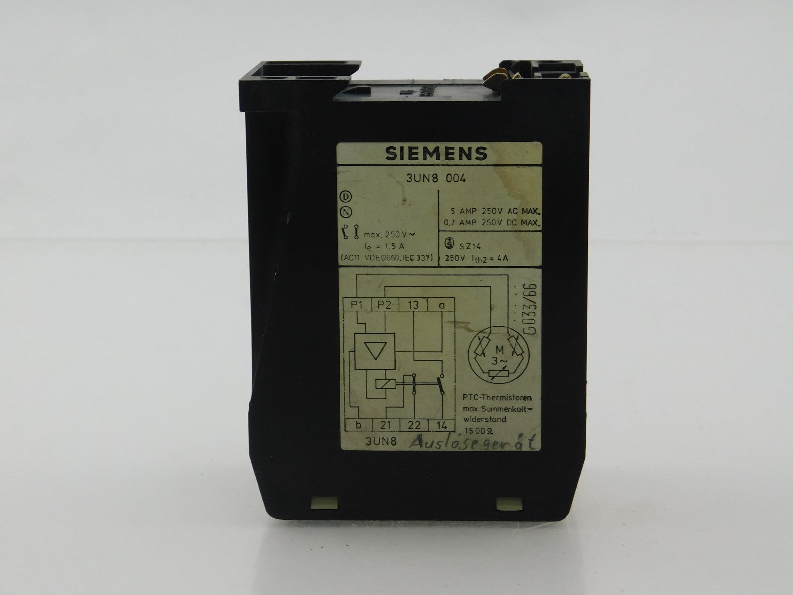 SIEMENS 3UN8 004 220V~40-60Hz
