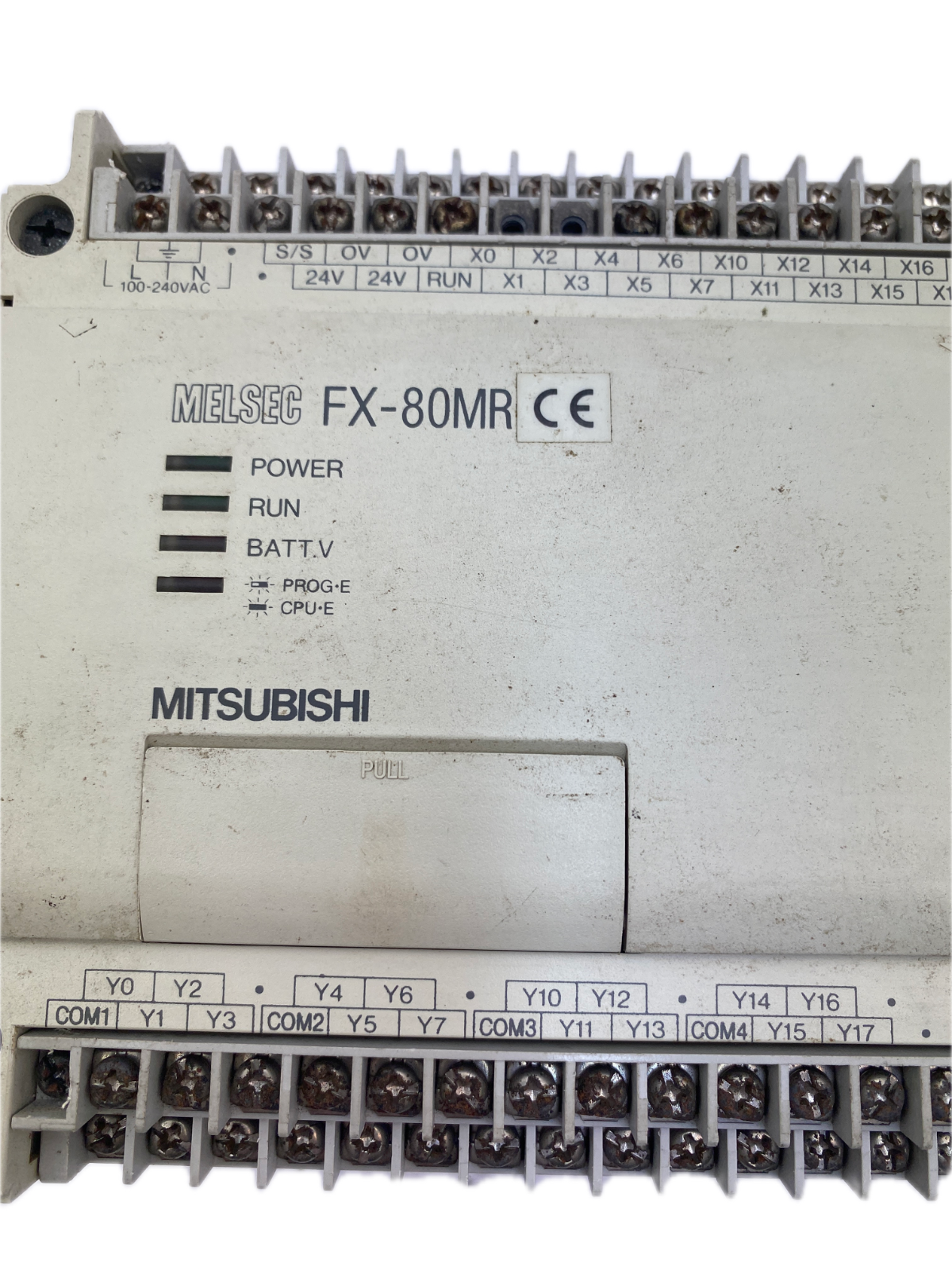 Mitsubishi MELSEC  PROGRAMMABLE CONTROLLER MODEL FX-80MR-ES 100-240VAC 50/60Hz