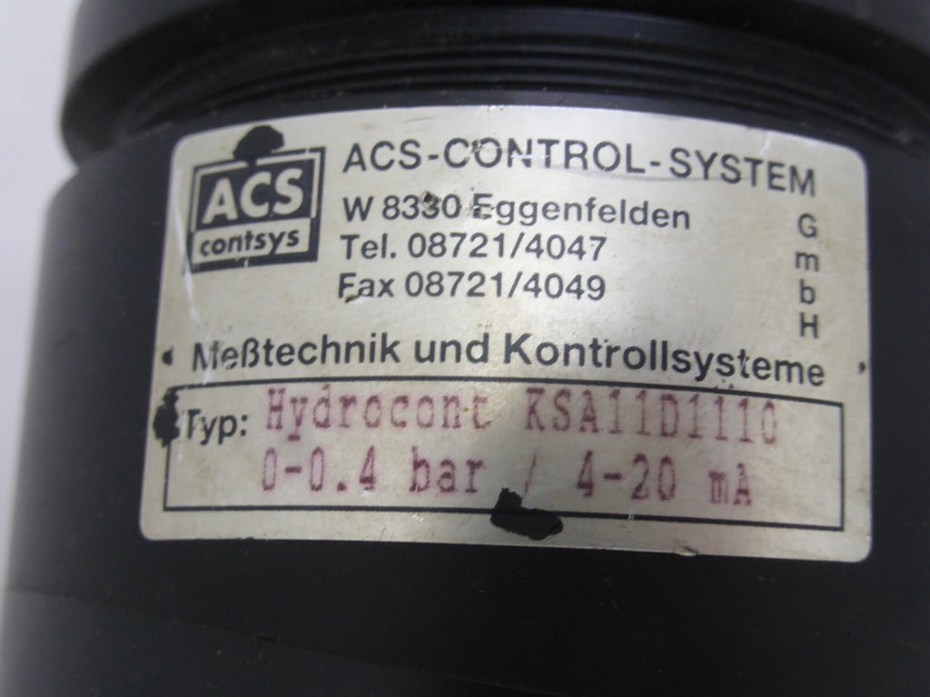 ACS Contsys, ACS-CONTROL-System, Typ: Hydrocont KSA11D1110
