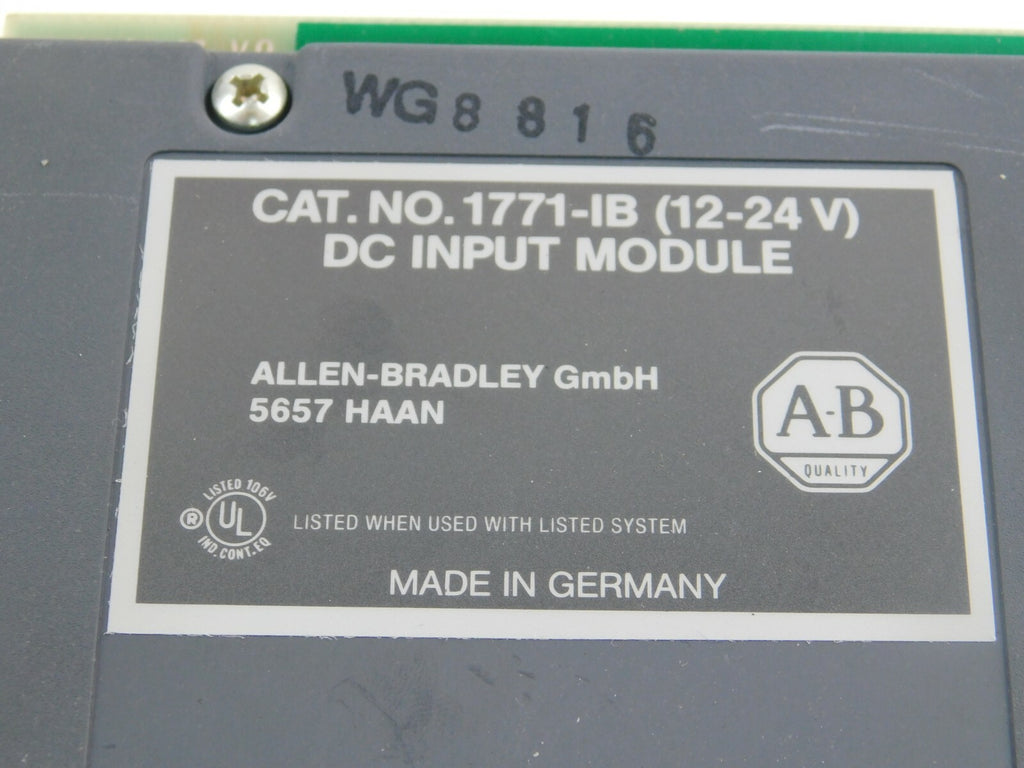 Allen Bradley  CAT.NO .1771- IB (12-24 V) DC INPUT  MODULE 