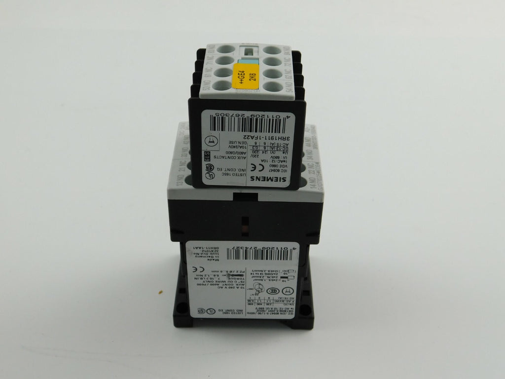 Siemens Hilfsschütz 3RH1131-1BB40 3RH1911-FA22 240 V ** 2 Stück **