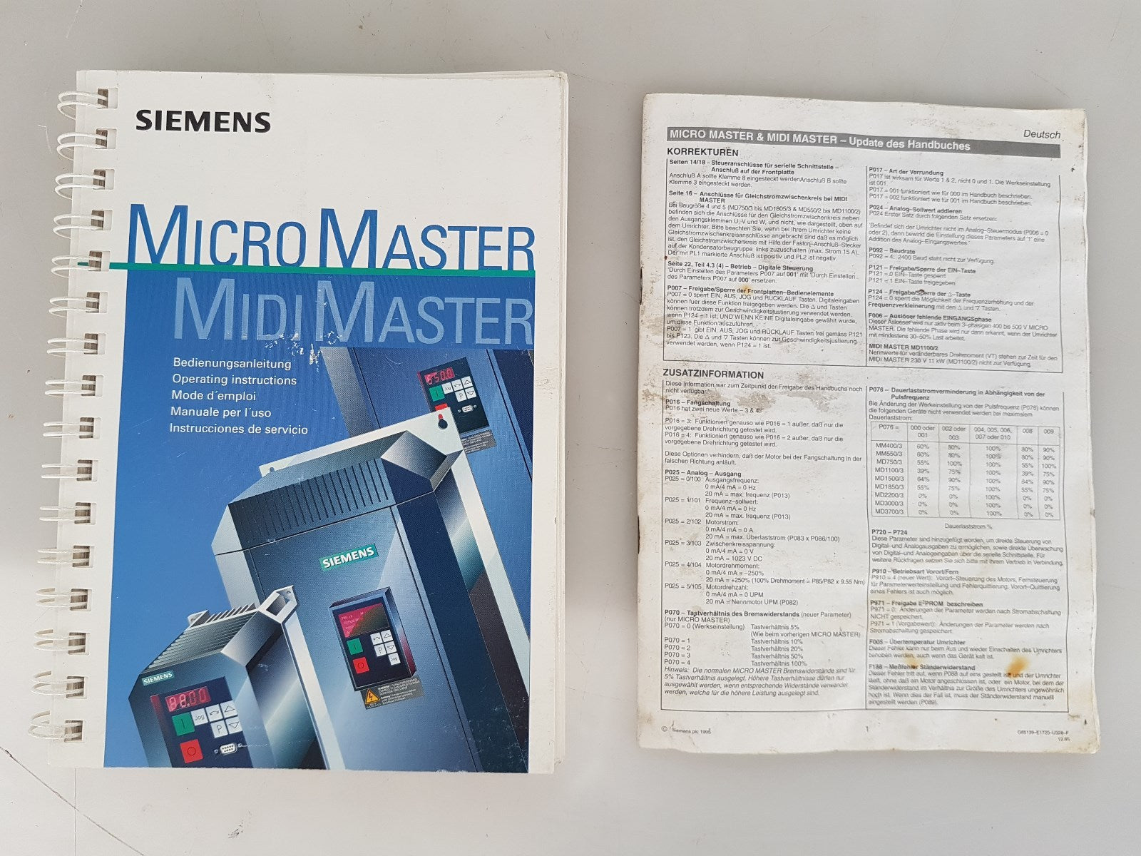 Siemens MICRO MASTER 6SE3121-3DC40
