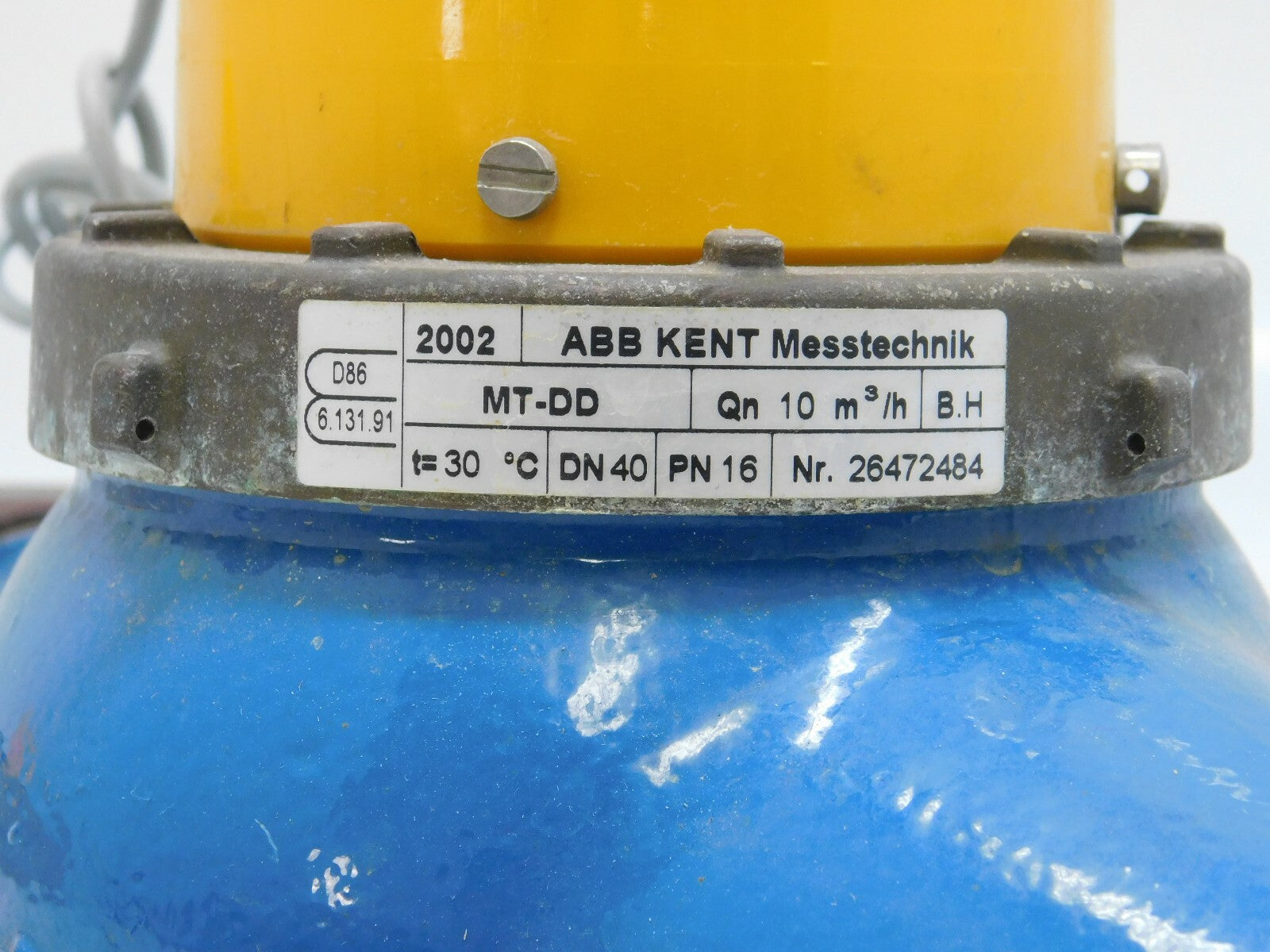 ABB Kent Messtechnik  MT-DD  Qn 10 m³ / h  DN 40  Nr.26472484