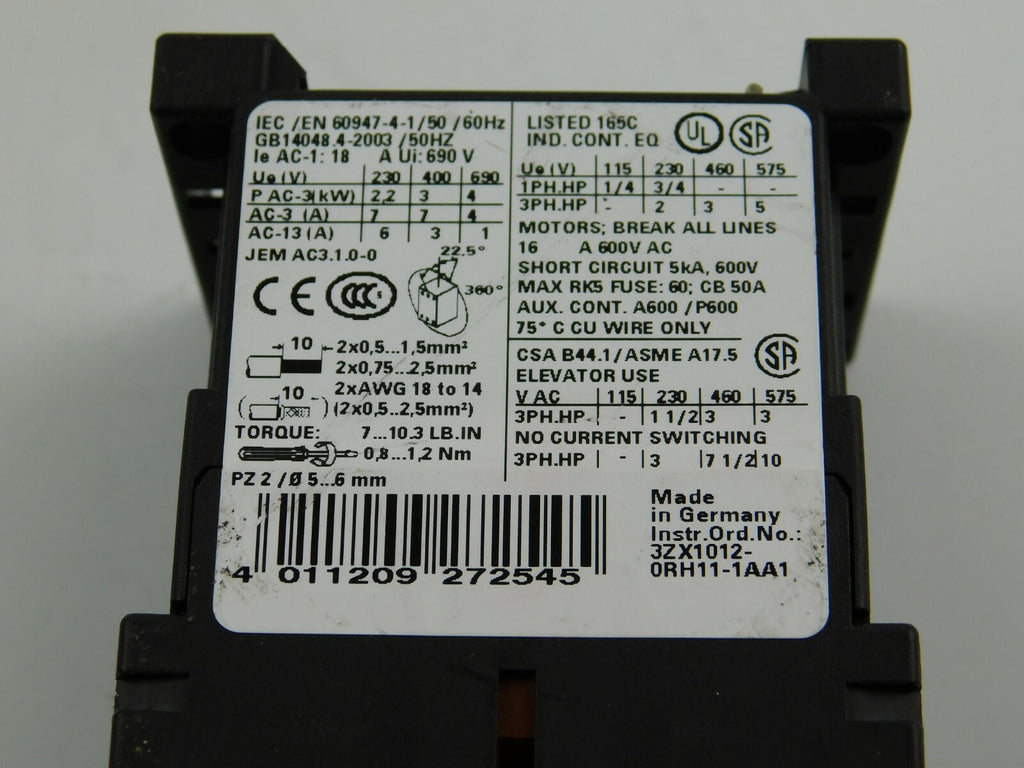 Siemens 3RT1015-1BB41 3RT1916-BB00