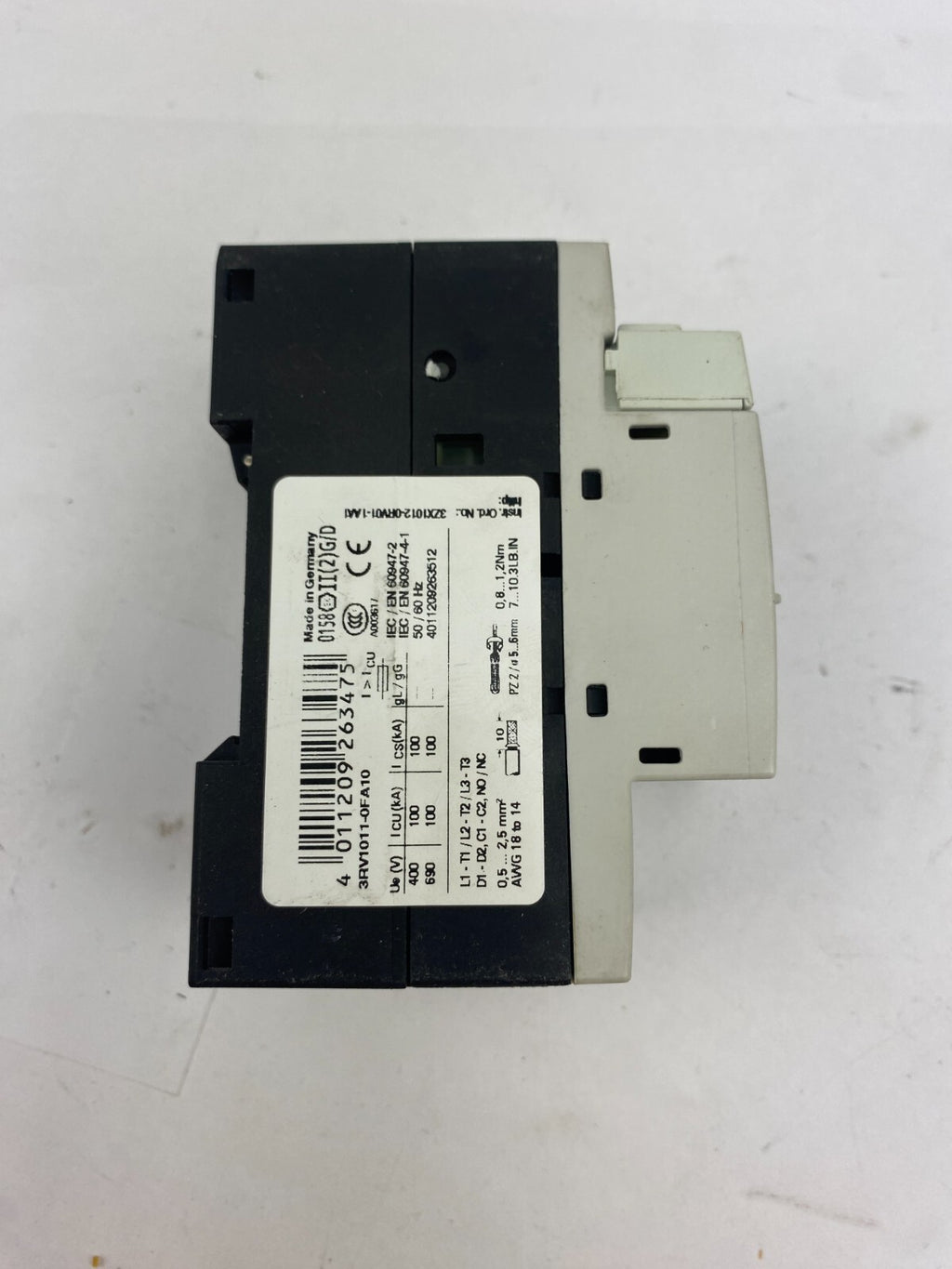 SIEMENS SIRIUS 3RV1011-0FA10 0,5A