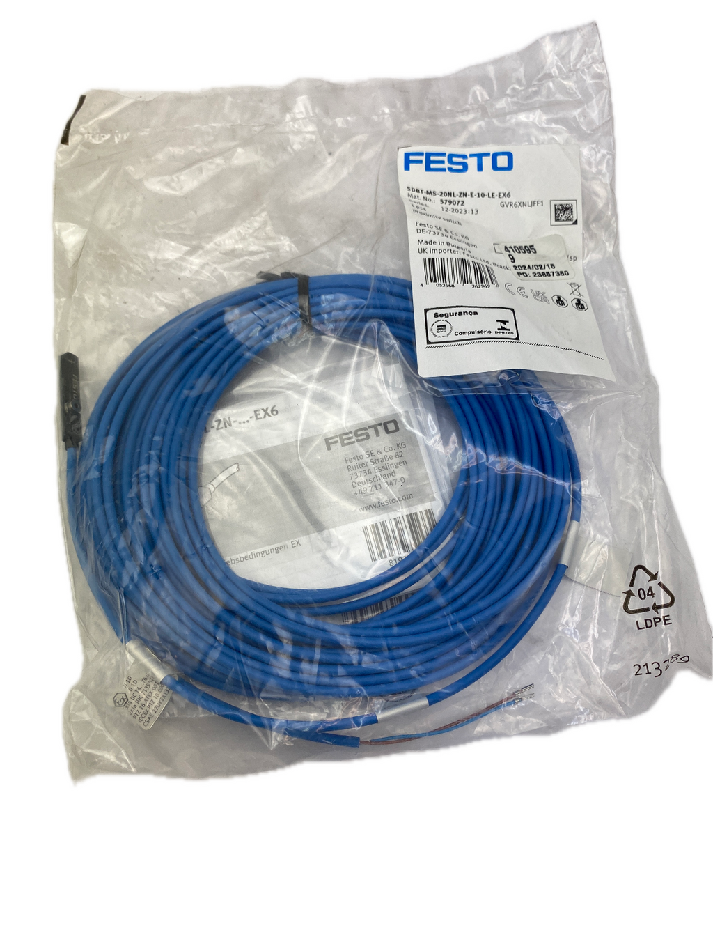 FESTO SDBT-MS-20NL-ZN-E-10-LE-EX6 Mat. No.: 579072