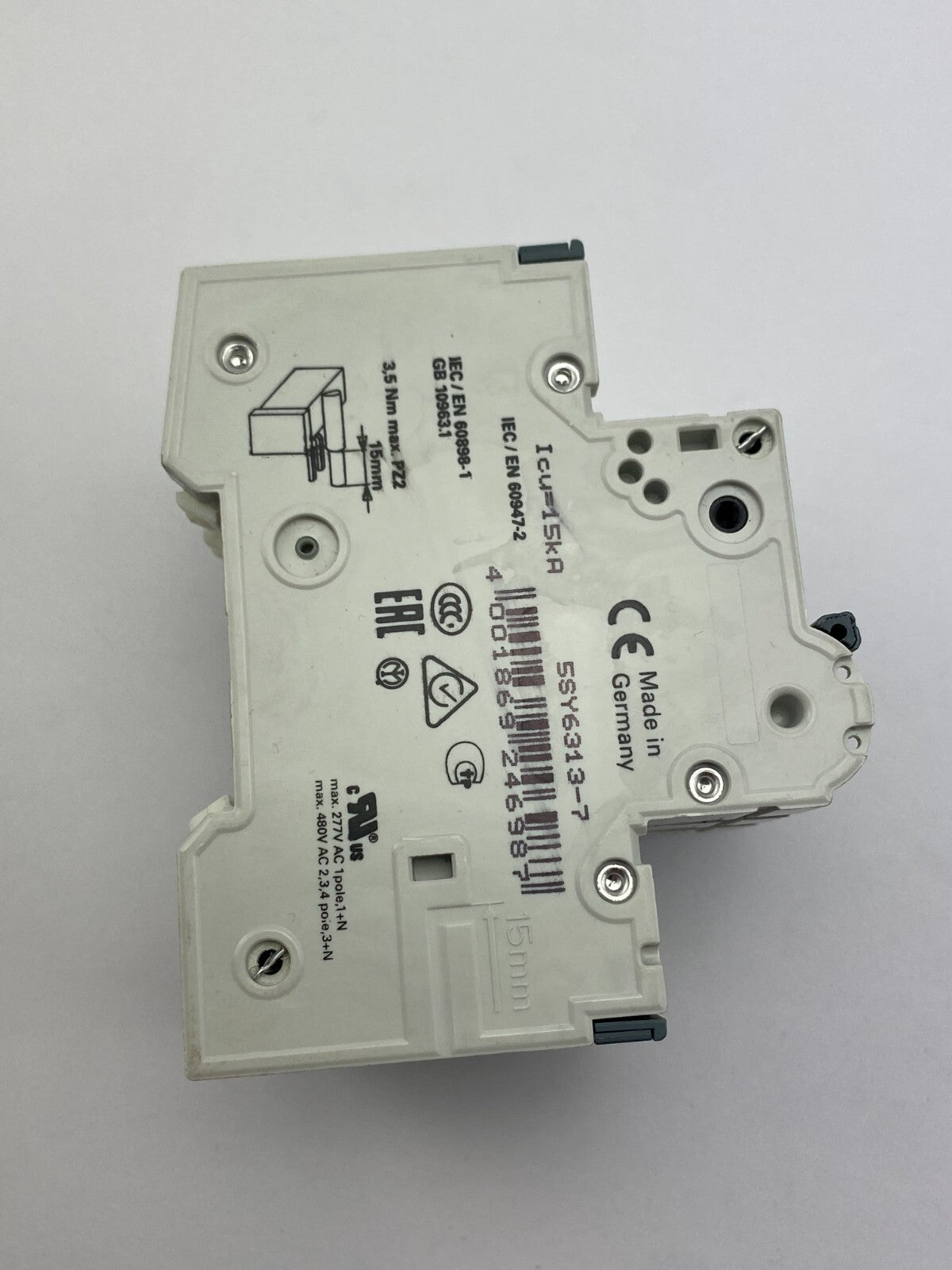 SIEMENS 5SY63 MCB C13 400V
