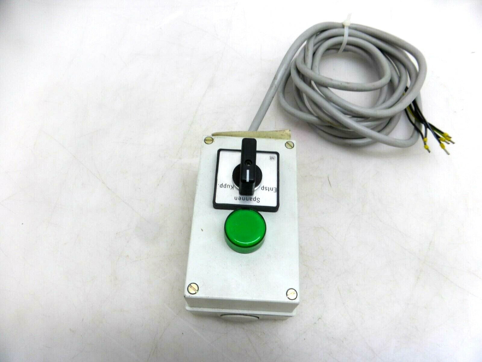 Bediengerät Bedienpult mit Allen Bradley Schalter 194L-E12 "Spannen, Entsp.,.."