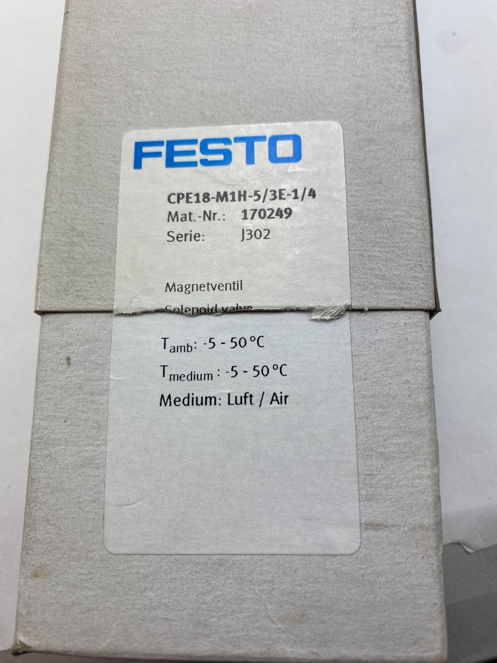 FESTO CPE18-M1H-5/3E-1/4 170249
