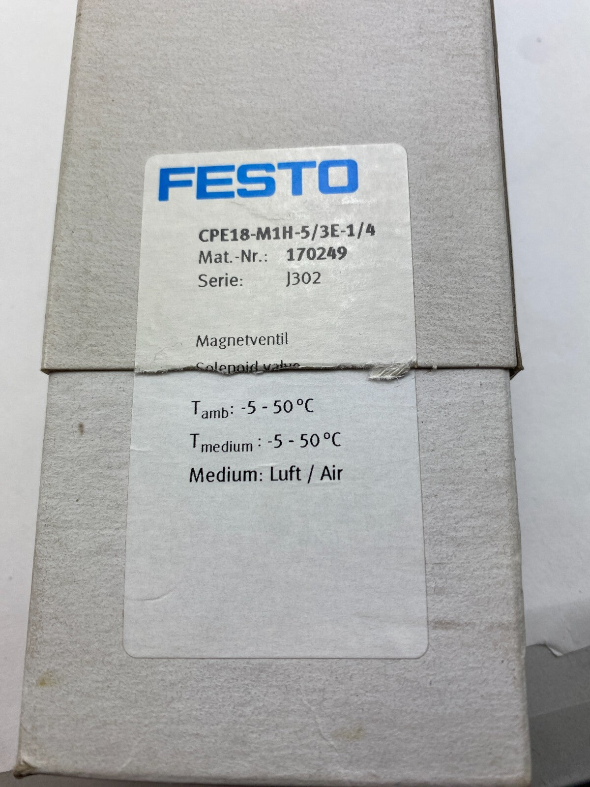 FESTO CPE18-M1H-5/3E-1/4 170249