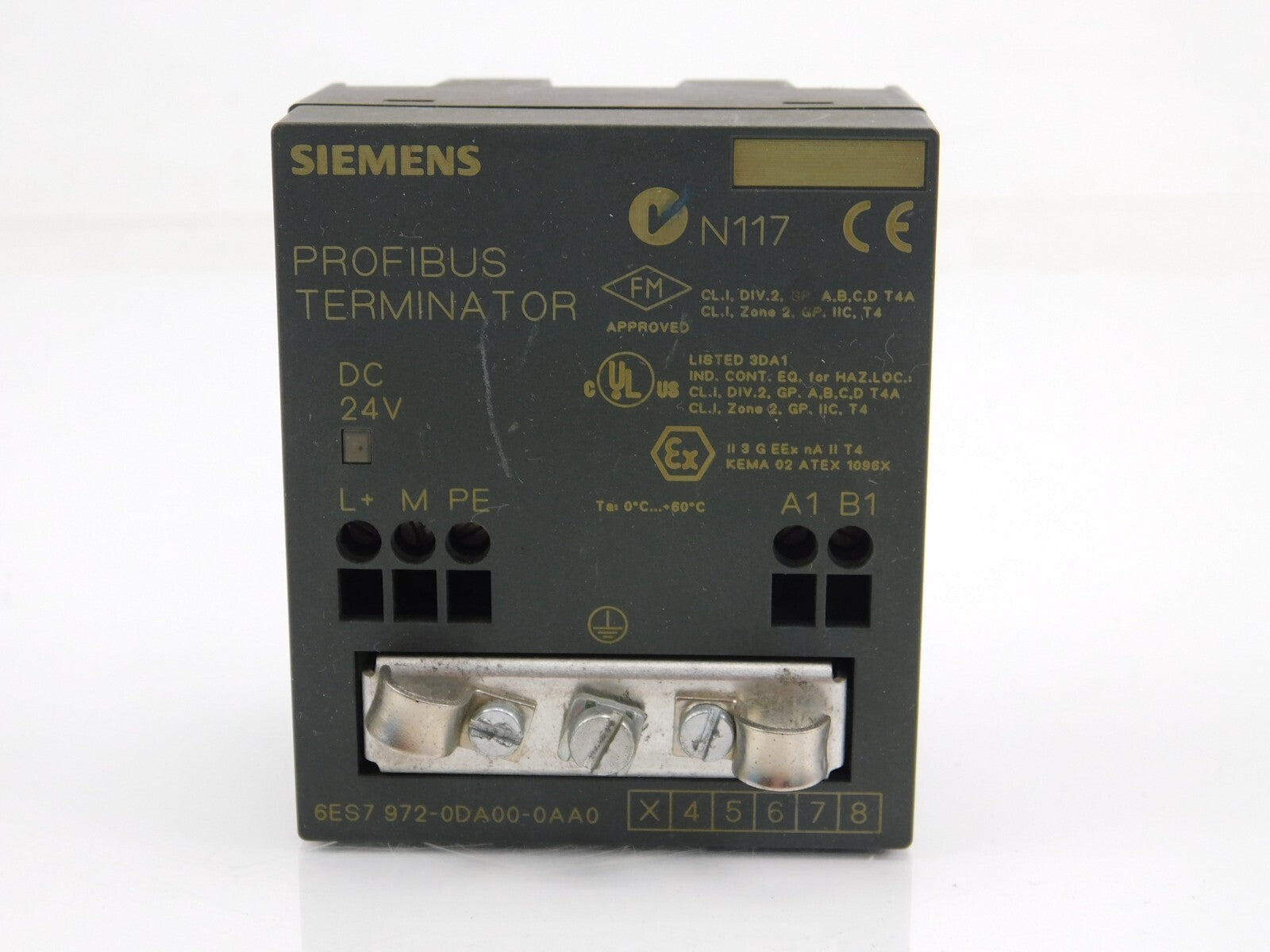 SIEMENS PROFIBUS TERMINATOR N117  6ES7 972-0DA00-0AA0
