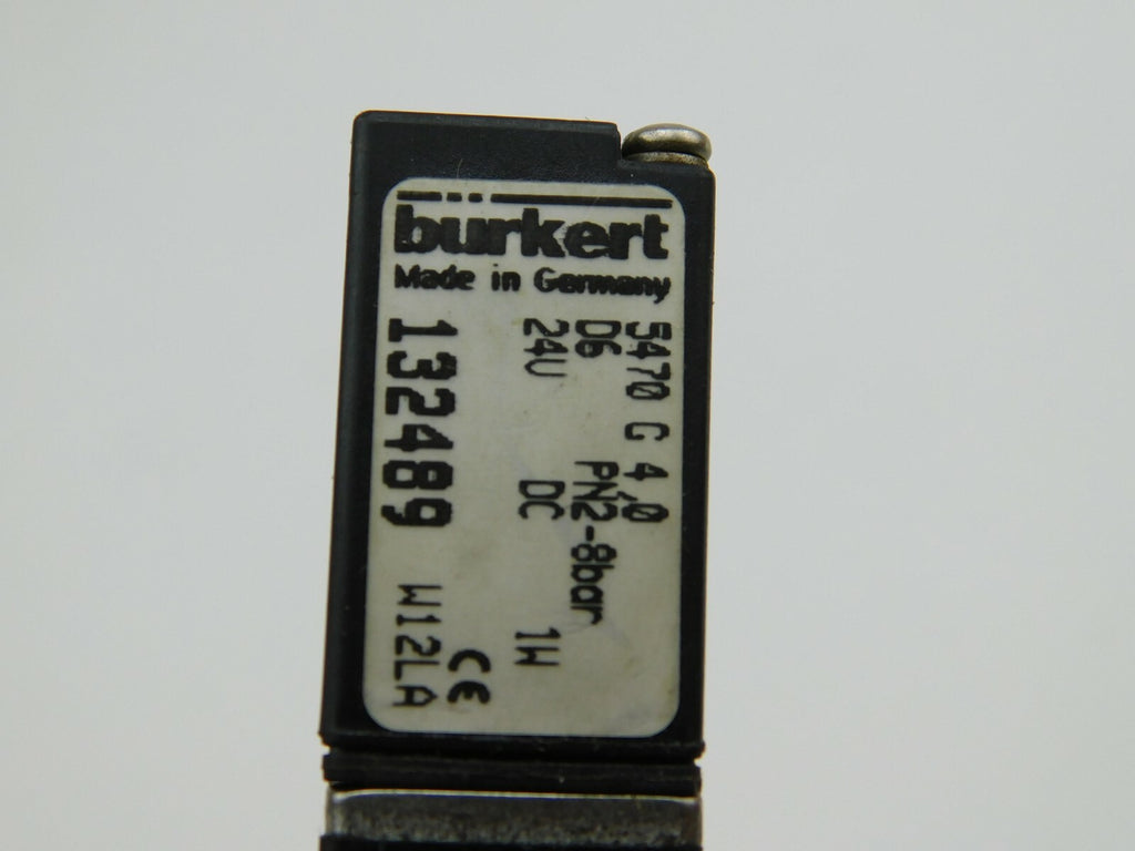 Bürkert Ventil 132489 5470 C 4 0 24 V DC