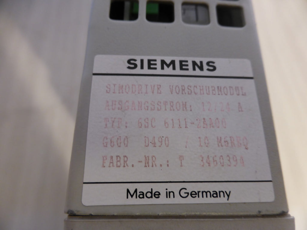 Siemens Simodrive Vorschubmodul 6SC 6111-2AA00