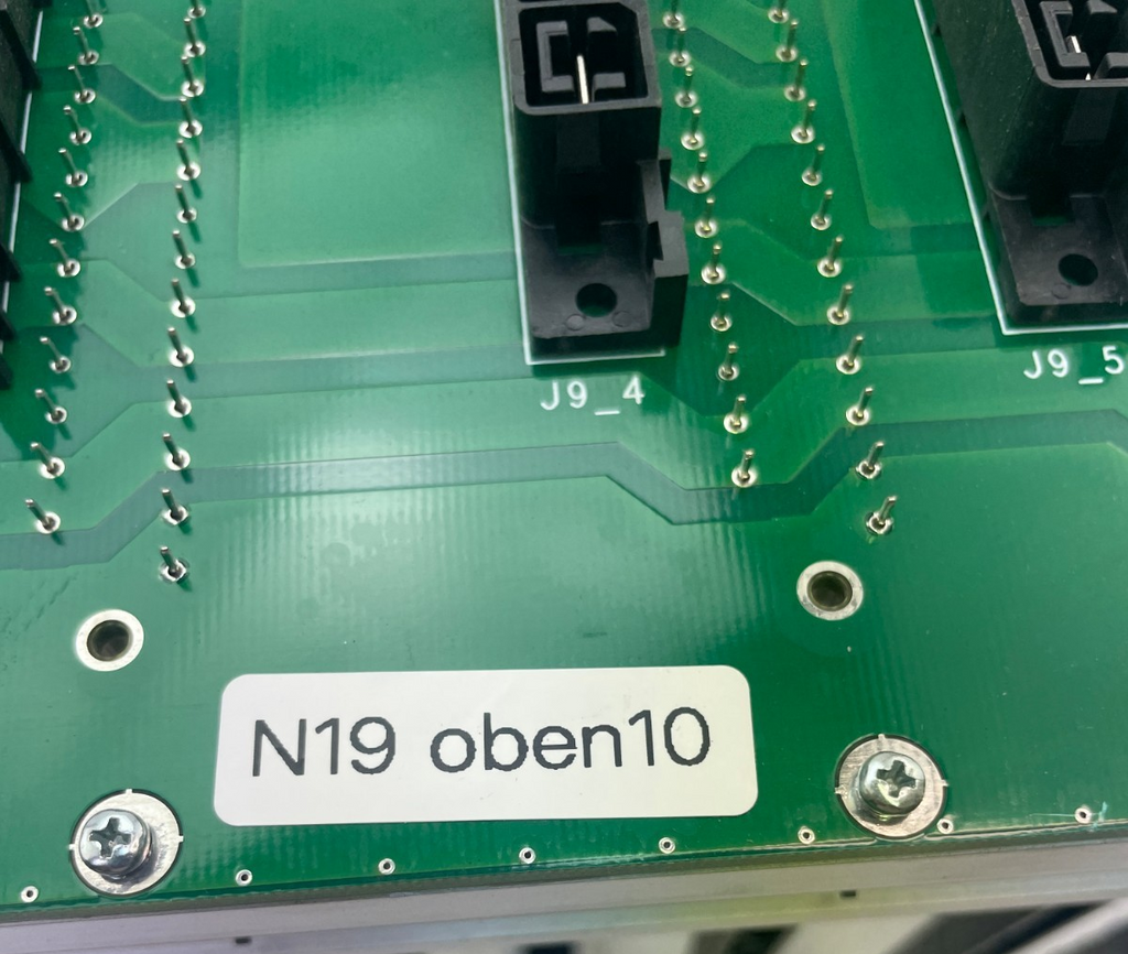 Stäubli Backplane / Baugruppenträger D 121 412-00A (IdentNr 005018)