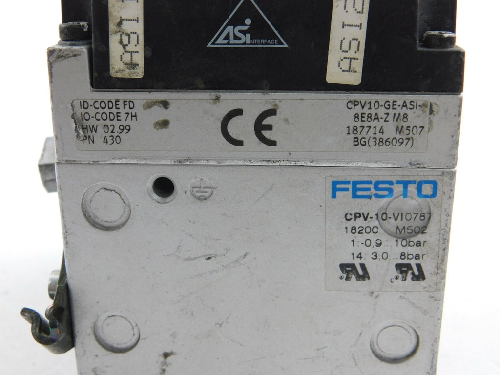Festo CPV-10-VI0787 + CPV10-GE-ASI-8E8A-Z M8 Ventilinsel     