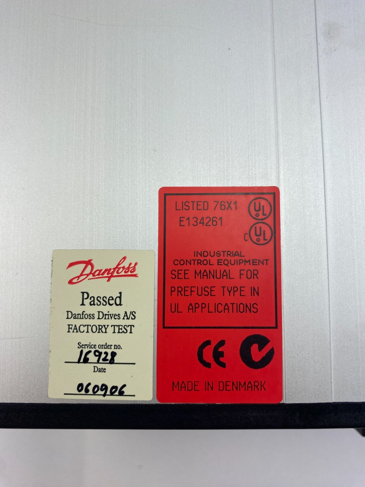Danfoss LISTED 76X1 E134261