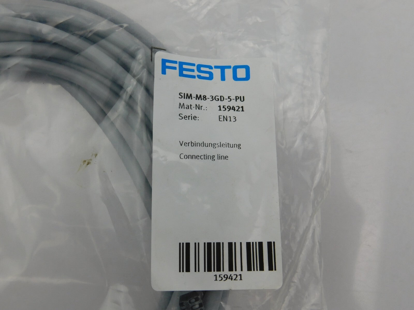 FESTO Verbindungsleitung Connecting Cable SIM-M8-3GD-5-PU