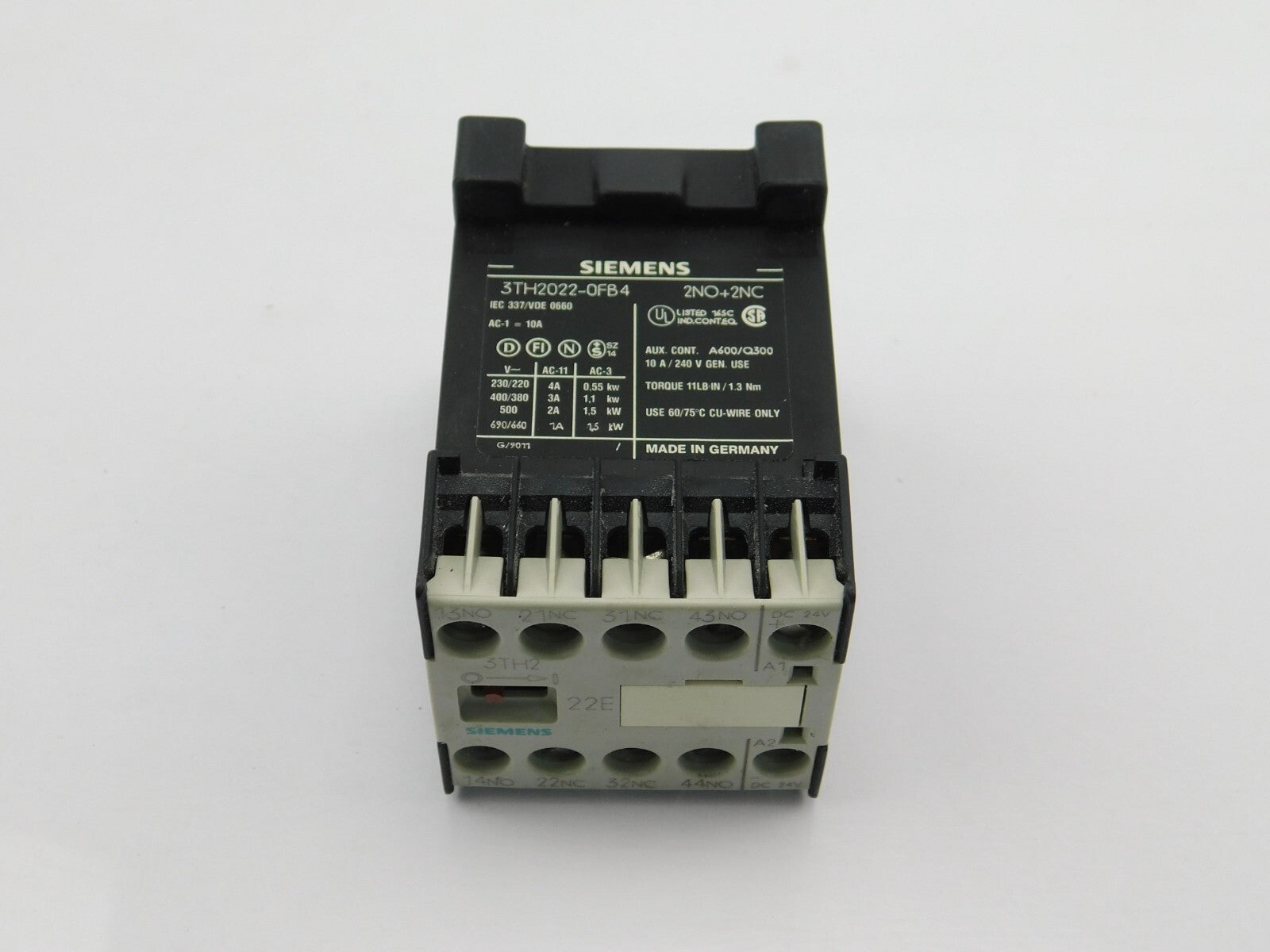 Siemens Hilfsschütz 3TH20 22-FB4 4a 220V