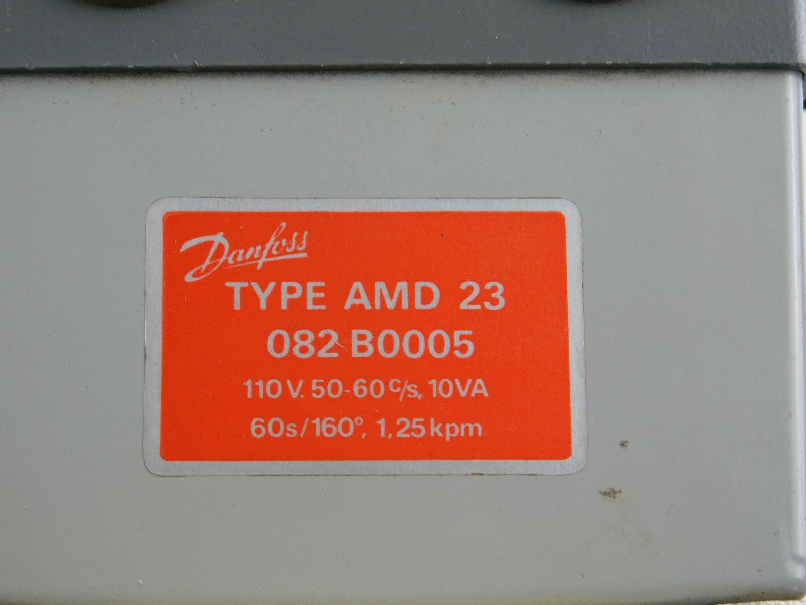 Danfoss Type AMD 23 082 B0005 110V 50-60c/s 10VA 60s/160° 1,25kpm