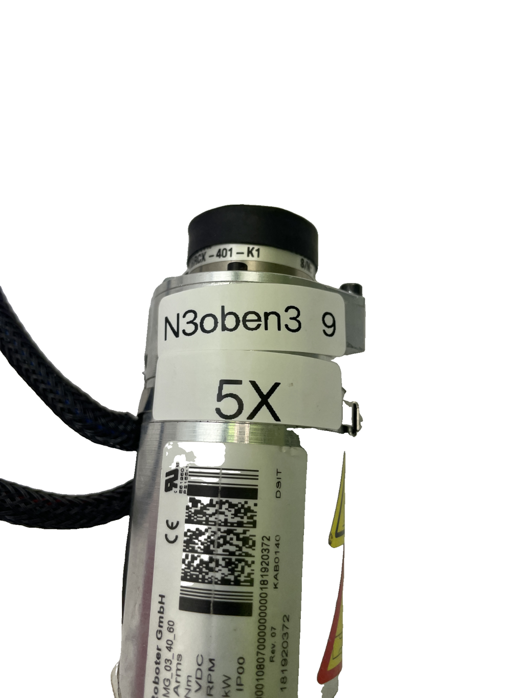 Kuka MG_03_40_60 Servomotor 0.17 kW 6000 rpm (AN: 00201179)