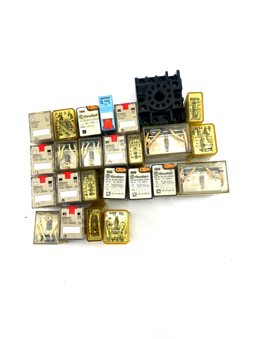 POSTEN...OMRON MY2N +LY4+MY2IN + idec RY2S+RM2S+ Finder 55.32.8.024.0040+...