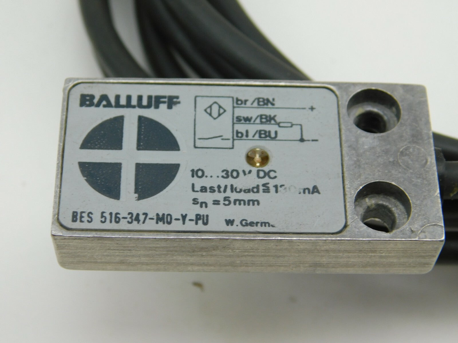BALLUFF  Induktiver Sensor  516-347-M0-Y-PU 10...30 VDC Ca.1 Meter 