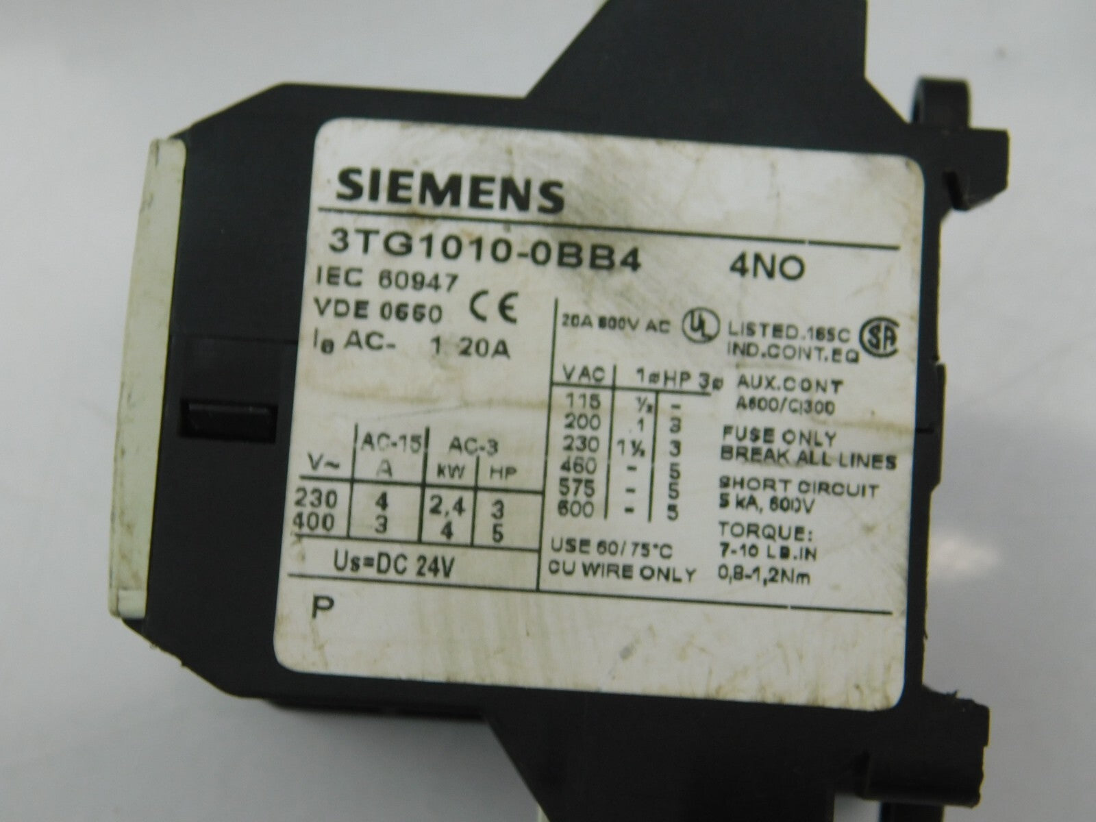 Posten SIEMENS 3TB4217-0A SIEMENS 3TG1010-0BB4 3TH3022-0A  ** 4 Stück **