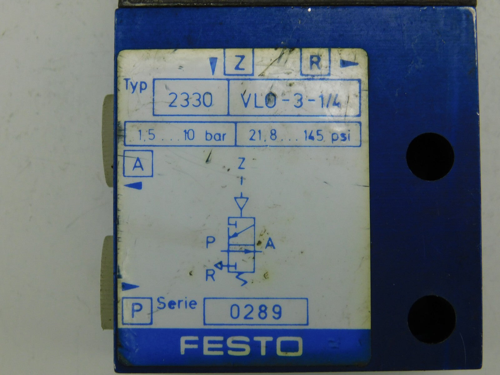 FESTO 2330 VLO-3-1/4